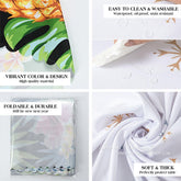 Lofaris Simple White Rainbow Edge LGBT Rectangle Tablecloth
